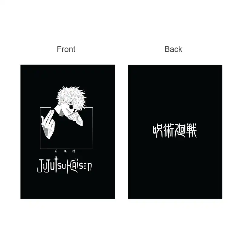 دفتر کلاسوری 100 برگ پدیده نقش مدل 26 حلقه کالکشن انیمه طرح جوجوتسو کایسن Jujutsu Kaisen کد 04