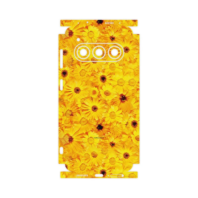 برچسب پوششی ماهوت مدل Yellow_Flower-FullSkin مناسب برای گوشی موبایل داریا Bond II 5G