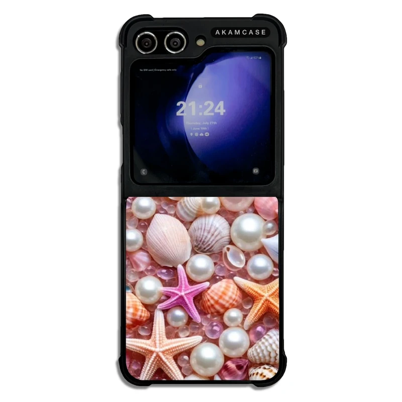 کاور آکام مدل AMC-WSGZFLIP5-PEARL11 مناسب برای گوشی موبایل سامسونگ Galaxy Z Flip 5