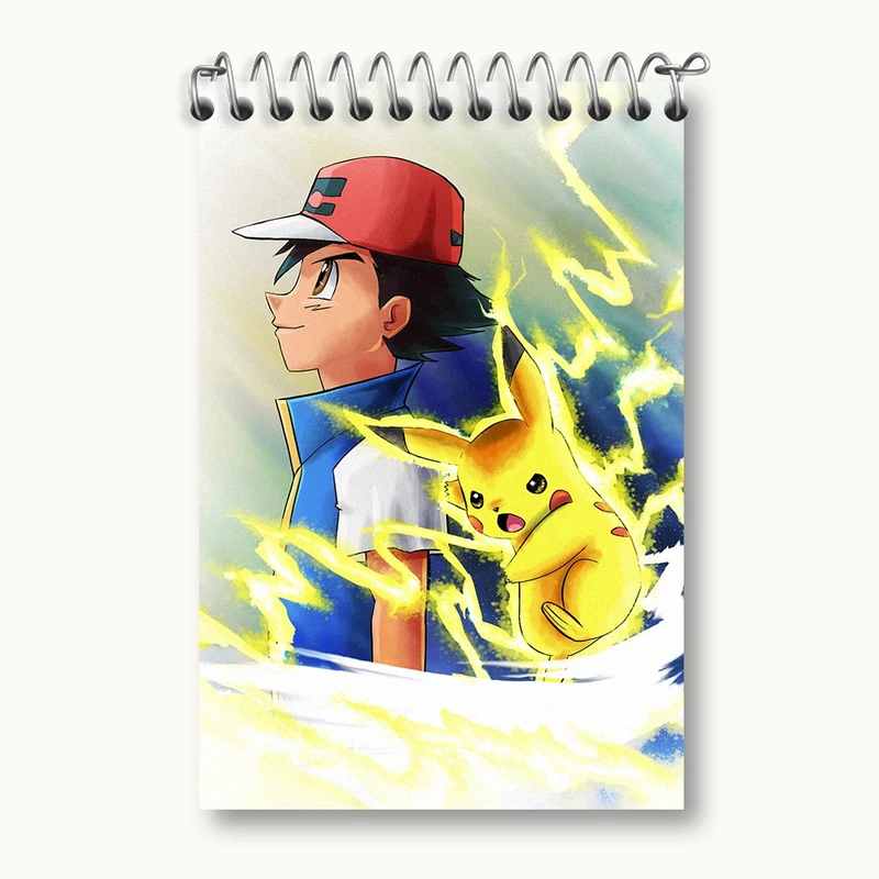 دفتر یادداشت 50 برگ خندالو مدل انیمه پوکمون (Pokemon) کد F2156