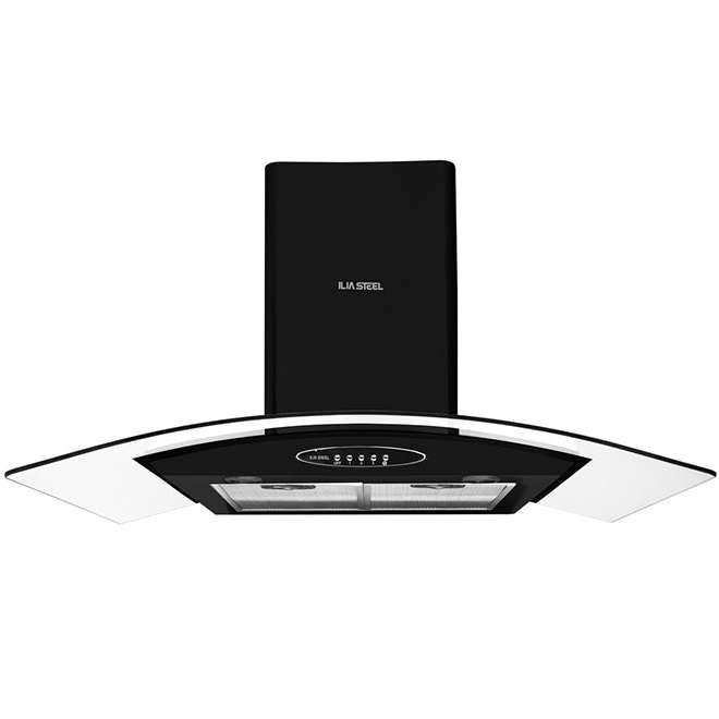 هود شومینه ای ایلیا استیل مدل پردیس سایز 90