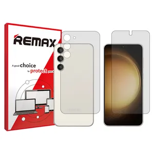 Remax HyGEl transparent display screen protector suitable for Samsung Galaxy S23 +  mobile phones along with the back of the phone