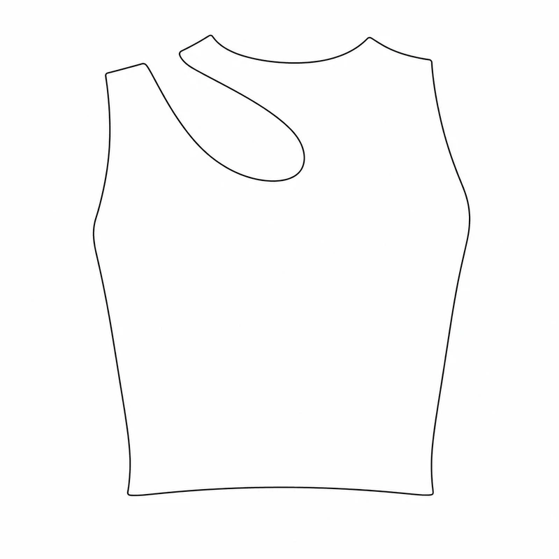 الگو خیاطی کراپ تاپ زنانه متد ترک سایز M تا XL بسته 3 عددی
