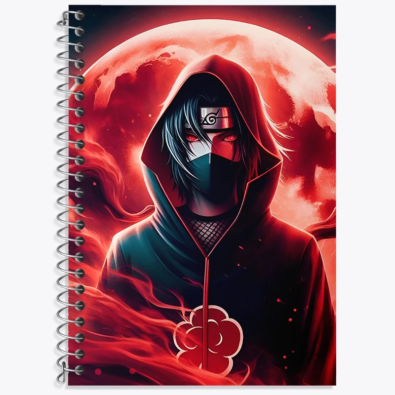 دفتر زبان 50 برگ خندالو مدل دو خط طرح انیمه ناروتو (Naruto) کد N4993