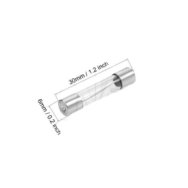 فیوز شیشه ای 4 آمپر مدل F250V بسته 10 عددی