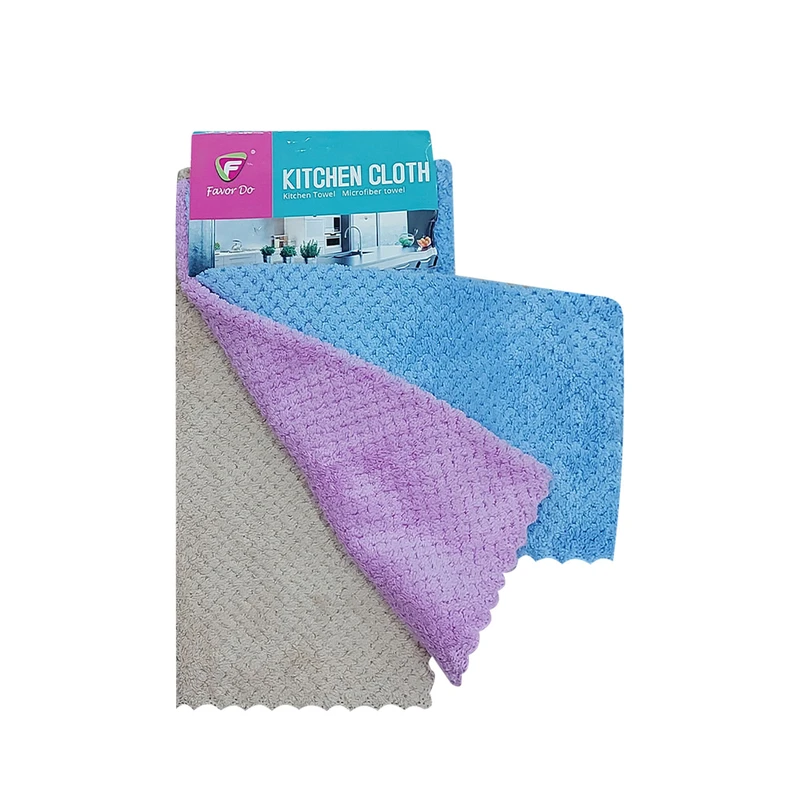 دستمال آشپزخانه فیور مدل PP21 مجموعه 3 عددی