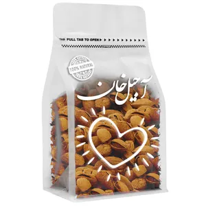 بادام پوست کاغذی خام آجیل خان - 300 گرم