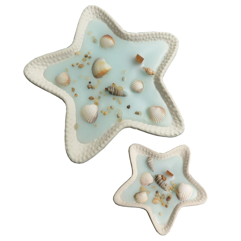 شمع مدل ستاره دریایی کد 101 مجموعه 2 عددی