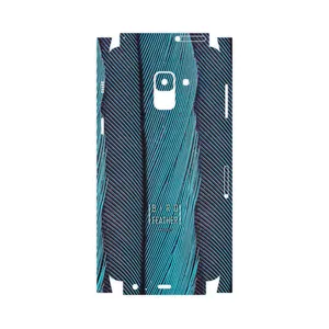 MAHOOT Turquoise feathers-FullSkin Cover Sticker for Samsung Galaxy A8 2018