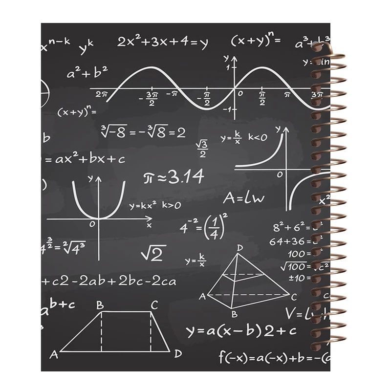 دفتر مشق 100 برگ طرح ریاضی کد H64
