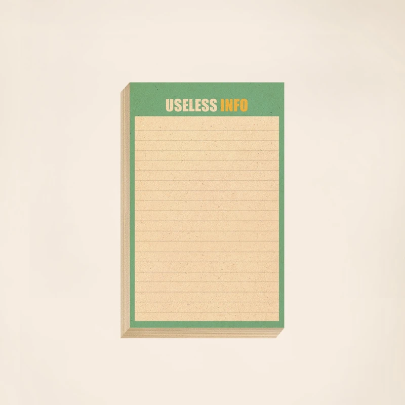 کاغذ یادداشت مریخ مدل Useless info 2012 سایز 15×9 سانتیمتر 