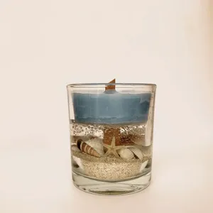 شمع دست ساز  طرح دریا مدل T1037