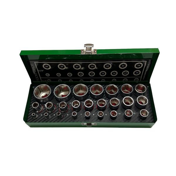 جعبه بکس راک فورس مدل  1/2 50121G مجموعه 25 عددی