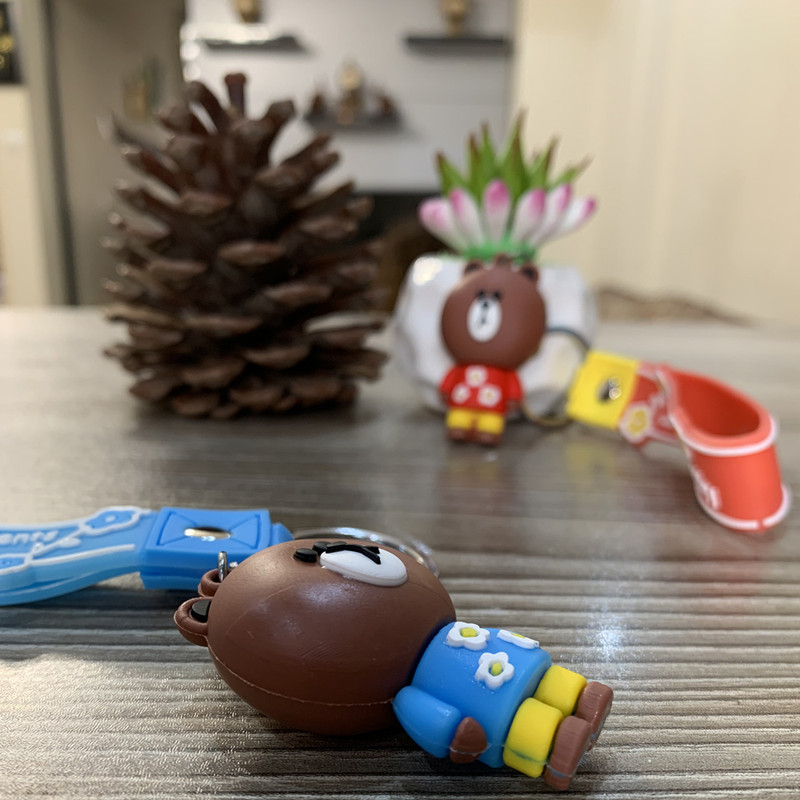 جاکلیدی دخترانه مدل سیلیکونی خرس Happy Moments