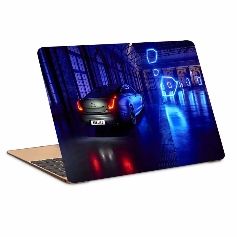 استیکر لپ تاپ طرح jaguar xj jaguar neon کد N-312 مناسب برای لپ تاپ 15.6 اینچ