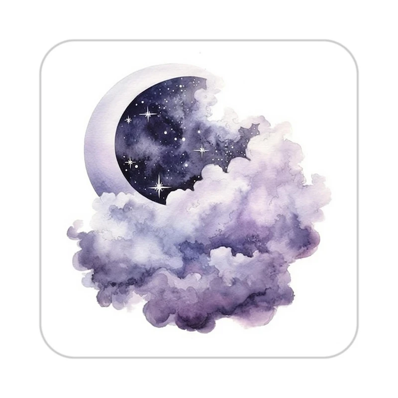 زیر لیوانی کاکتی طرح ماه و ستاره مدل mp53395