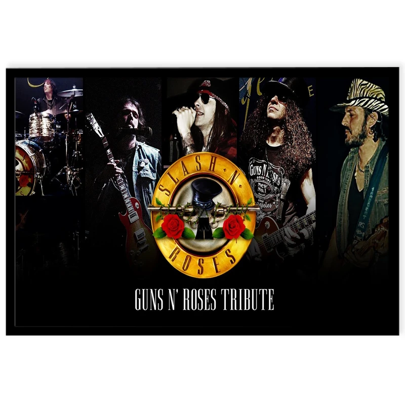 تابلو نوری بکلیت طرح گروه گانز ان روزز Guns N Roses مدل چراغ دار B-s114