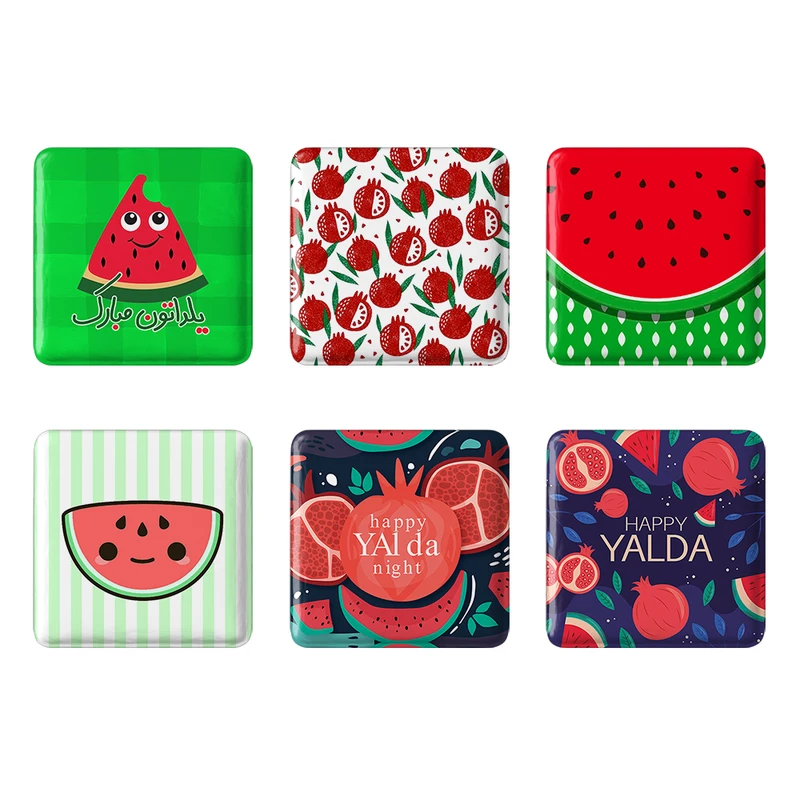 مگنت خندالو طرح شب یلدا کد 398B مجموعه 6 عددی