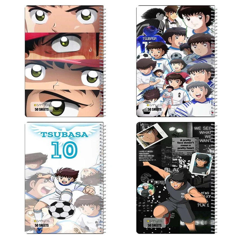 دفتر نقاشي 50 برگ کارنيکا طرح کاپیتان سوباسا Captain Tsubasa کد 54570 مجموعه 4 عددی