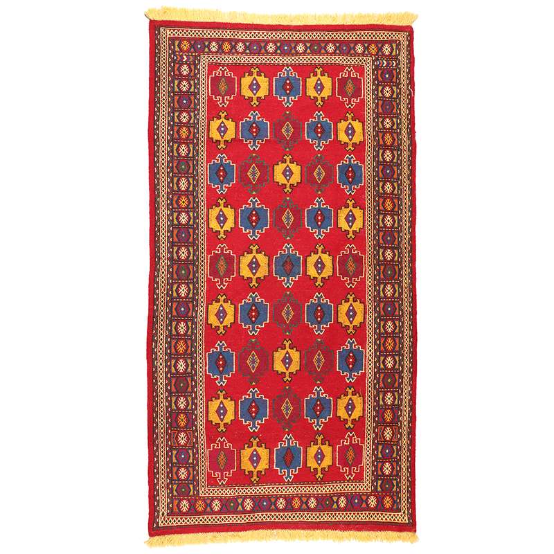 گلیم دستبافت دو ونیم متری مدل کردی کد 1409417