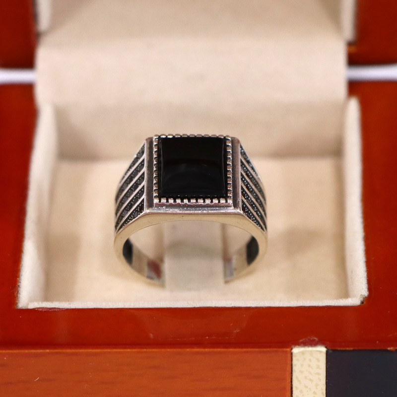 انگشتر نقره مردانه جی تی ای مدل جی نایس