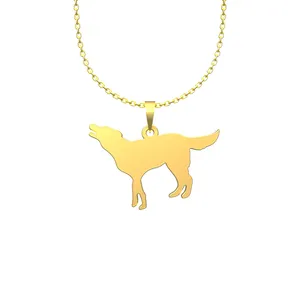 گردنبند طلا 18 عیار زنانه مدوپد مدل سگ کد J2-1-1245