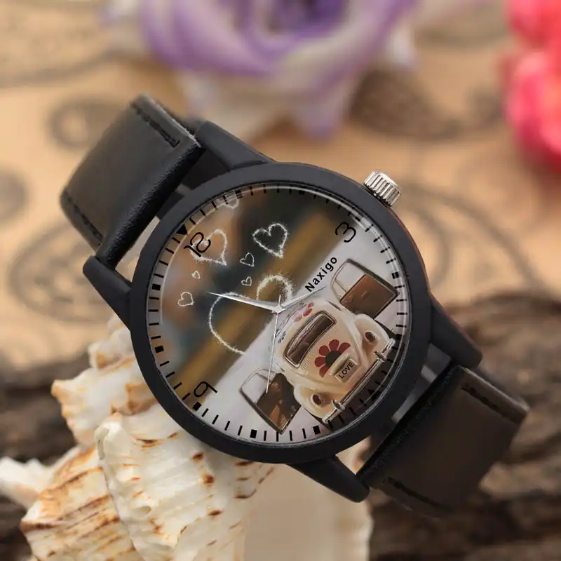 ساعت مچی عقربه ای ناکسیگو مدل عاشقانه کد LF11666