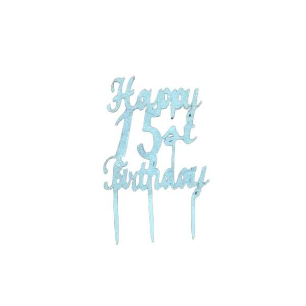  تاپر کیک طرح عدد 15 مدل happy birthday