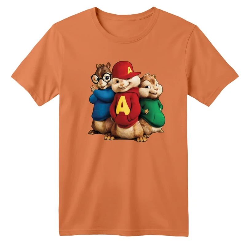 تی شرت آستین کوتاه بچگانه مدل آلوین و سنجاب ها کد ۱