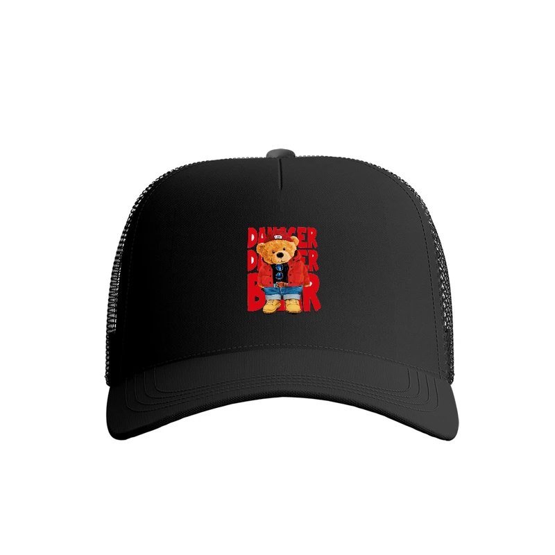 کلاه کپ پاد آفرین مدل خرسی کد 506