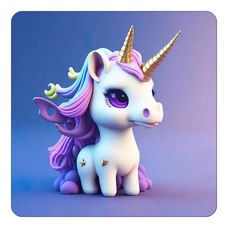 مگنت کاکتی طرح اسب تک شاخ و یونیکورن مدل mp33540