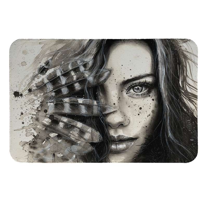 پادری  طرح دختر اسکیمو کد 190سایز 80x110 سانتی متر