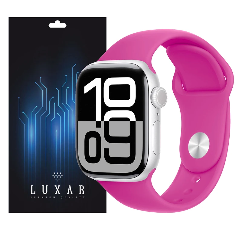 بند لوکسار مدل Silicon Band 4 -500 مناسب برای اپل واچ 42/44/45/49 میلی‌متری سری 1 تا 8 /SE/Ultra