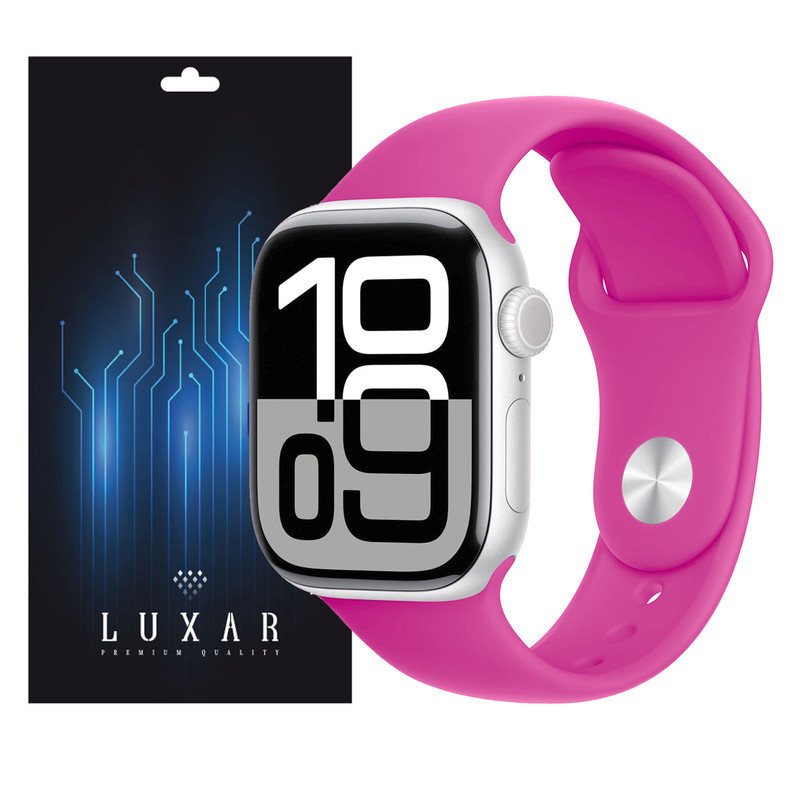 بند لوکسار مدل Silicon Band 4 -500 مناسب برای اپل واچ 42/44/45/49 میلی‌متری سری 1 تا 8 /SE/Ultra