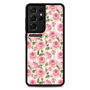 AKAM AMCWSGS21U-FLOWERS19 Cover For Samsung Galaxy S21 Ultra