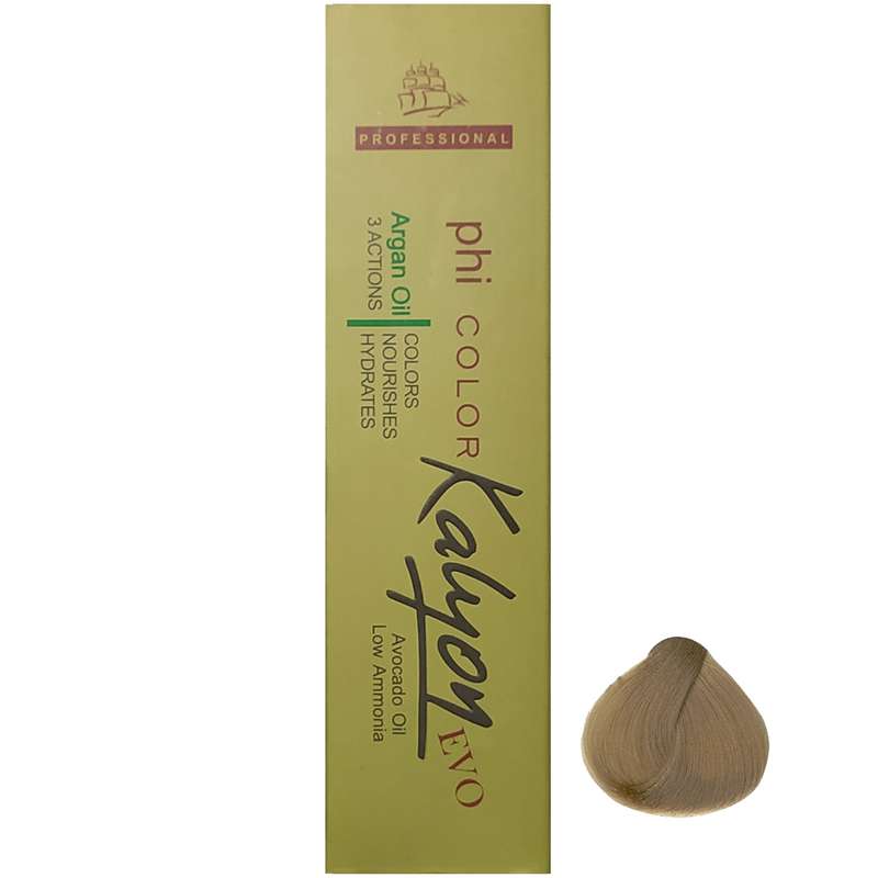 رنگ مو کالیون سری بژ شماره 8-8 حجم 125 میلی لیتر رنگ بلوند بژ روشن