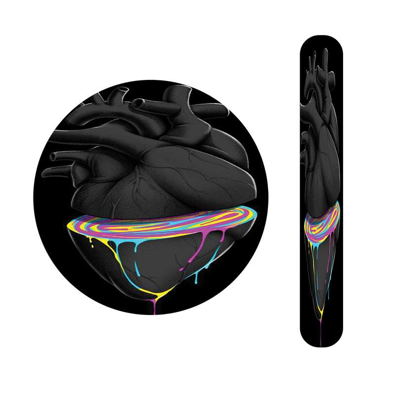 سوهان ناخن مندیکس مدل قلب کد 516 به همراه آینه جیبی