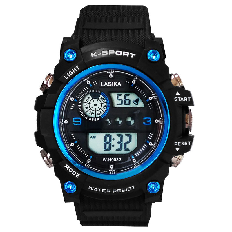ساعت مچی دیجیتال پسرانه مدل ضدآب اسپرتSPORTچراغدار کرنومتردار باکیفیت کد10