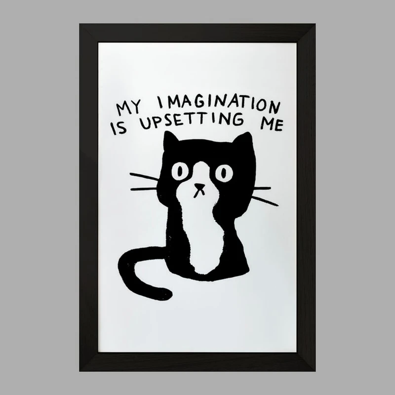 تابلو خندالو مدل گربه خلاق کد 29316