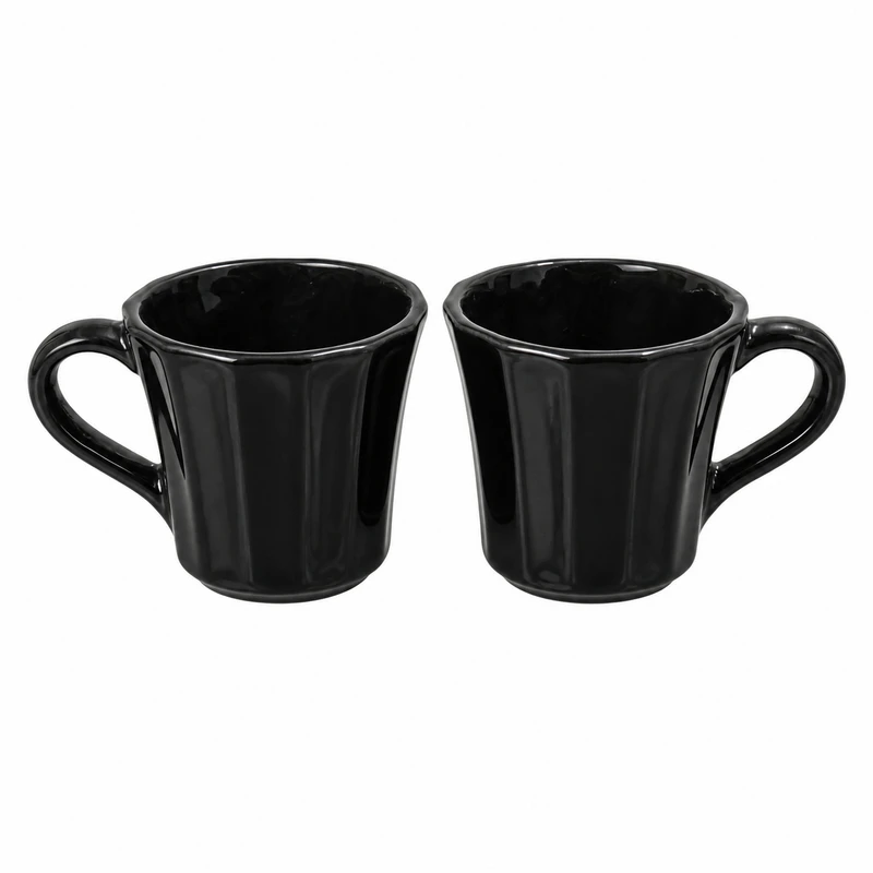 فنجان مدل سرامیکی طرح قهوه خوری کد z19 مجموعه 2 عدد 