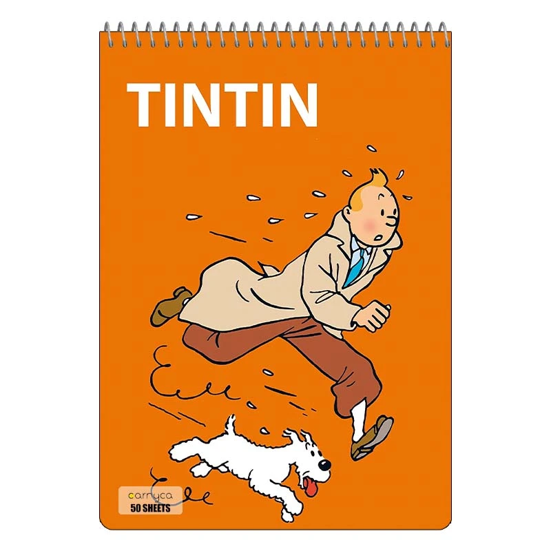 دفتر نقاشی 50 برگ سیمی کارنیکا طرح ماجراهای تن تن tin tin کد 47132