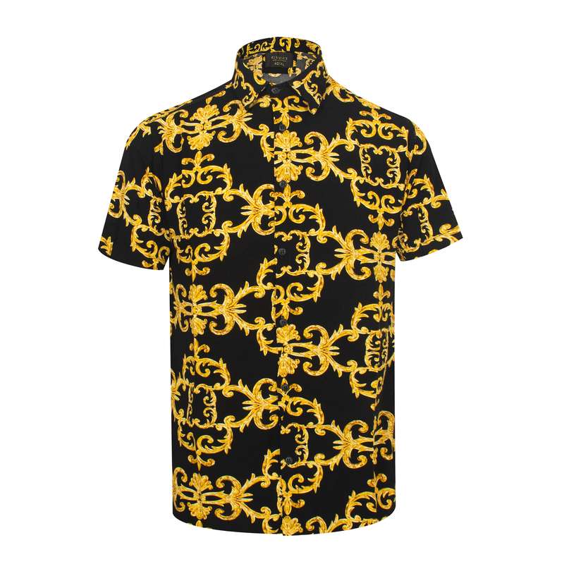 پیراهن آستین کوتاه مردانه مدل هاوایی Pir-36