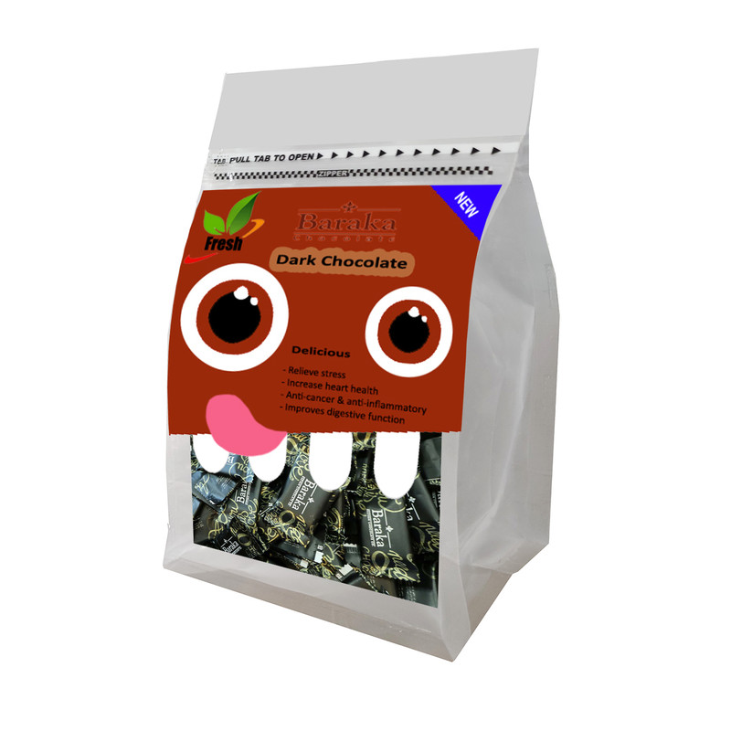 شکلات کاکائویی تلخ مینی تابلت باراکا - 500 گرم