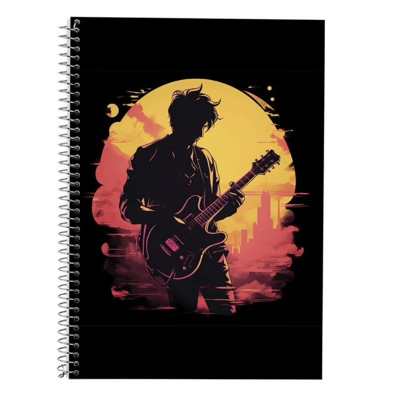 دفتر زبان 50 برگ مدوپد مدل سه خط طرح ChainSaw Man کد DF10937