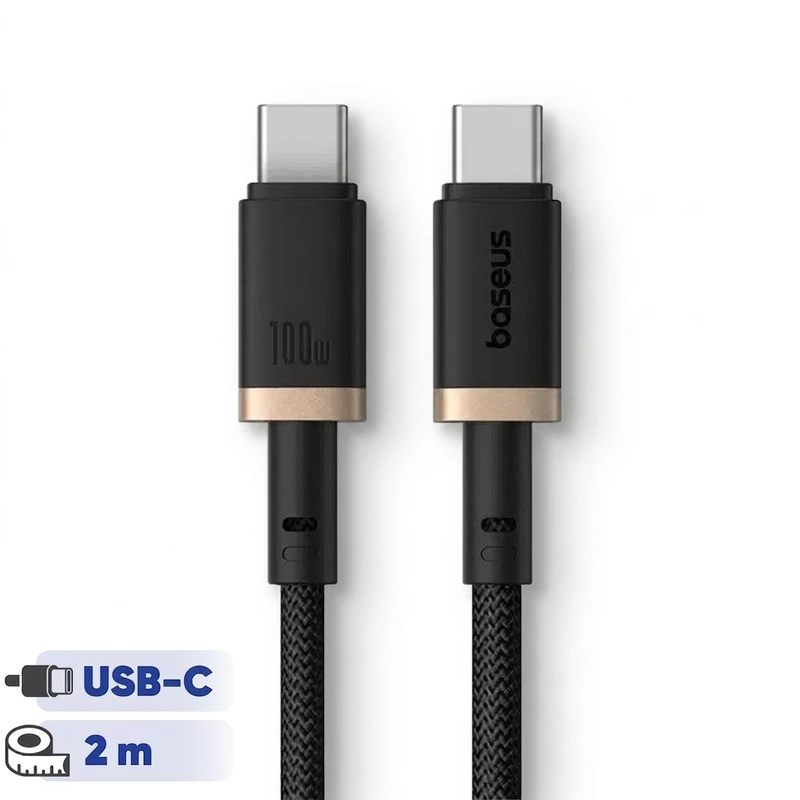 کابل USB-C بیسوس مدل Dura Series 100W طول 2 متر