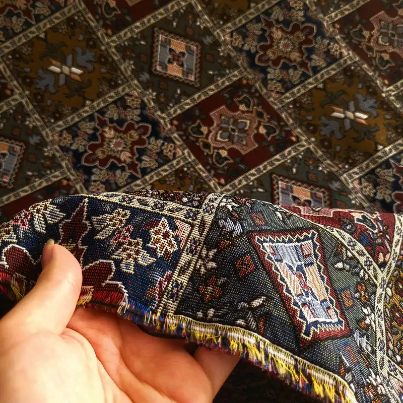 پارچه روفرشی مدل جاجیم کد J-B