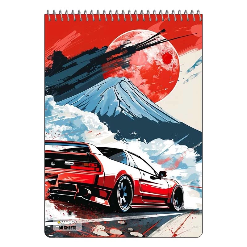 دفتر نقاشی 50 برگ سیمی کارنیکا طرح پوستر ژاپنی Japan poster کد 29989