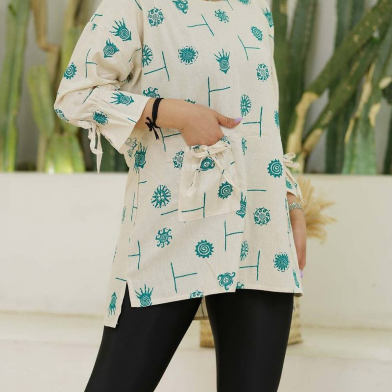 تونیک زنانه مدل لینن 5447