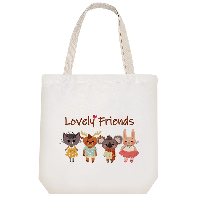 ساک خرید خندالو مدل Lovely Friends کد S51