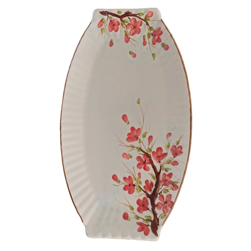 شیرینی خوری سرامیکی طرح شکوفه هلو